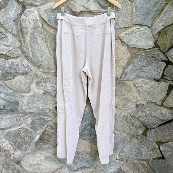 Jason Wu Linen Neutral Cargo Pants Medium - Picture 6 of 6